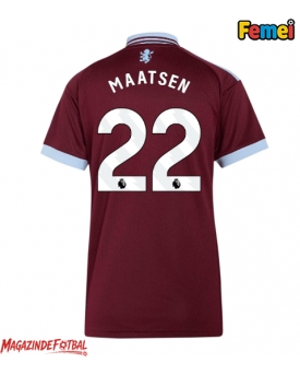 Aston Villa Ian Maatsen #22 Tricou Fotbal Replică 2026-27 Femei Acasa
